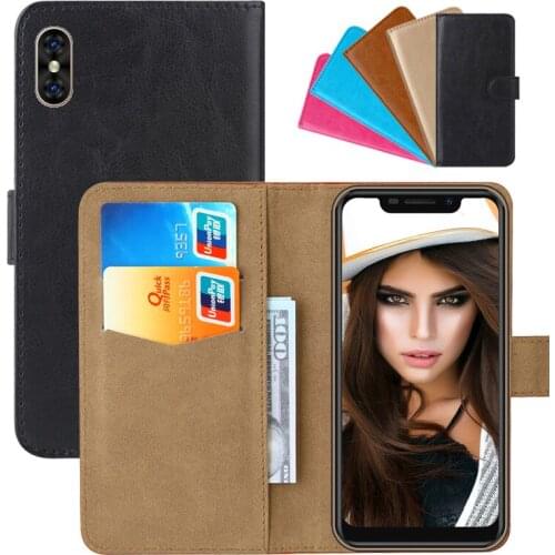 Luxury Wallet Case For INOI 5X/5X lite PU Leather Retro Flip Cover Magnetic Fashion Cases Strap