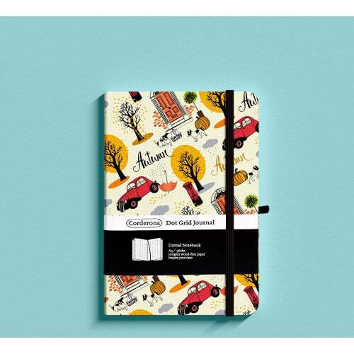 Seasons A5 Dotted Notebook Dot Grid Journal Hard Cover 100g Travel Planner Diary