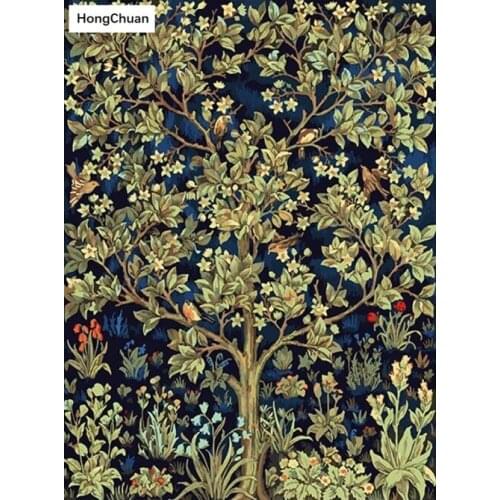 Scenery Tree Diagram Fast Delivery 5D DIY Square/Round Diamond Painting Embroidery Mosaic Home Decoration Cross Stitch New Year