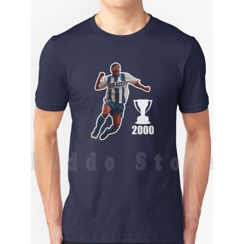 Deportivo De La Coru ? A-1999 / 2000 League-Donato T Shirt Men Cotton Cotton S-6xl Sports Sports Of La Coru ? A 1999 2000