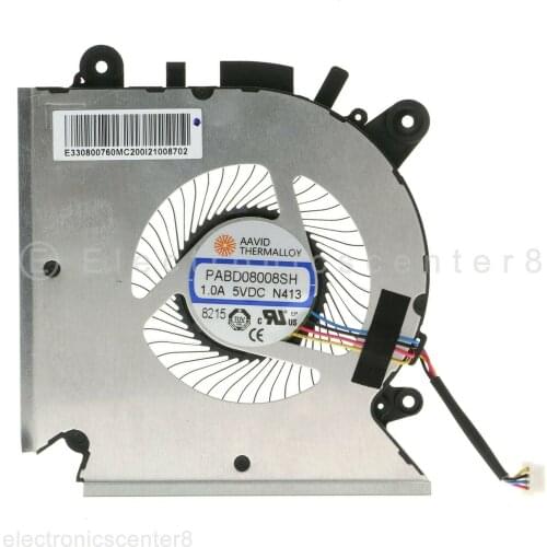 JIANGLUN CPU Cooling Fan For MSI GF63 16R1 16R2 PABD08008SH DC 5V 1.0A N413