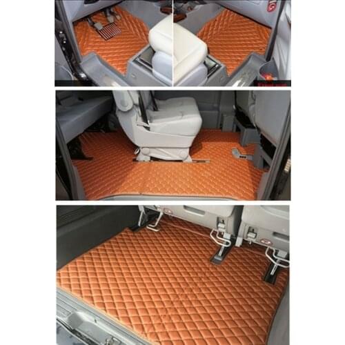 High quality! Custom full set car floor mats for Mercedes Benz Vito W639 7 8 9 seats 2013-2004 waterproof durable car carpets