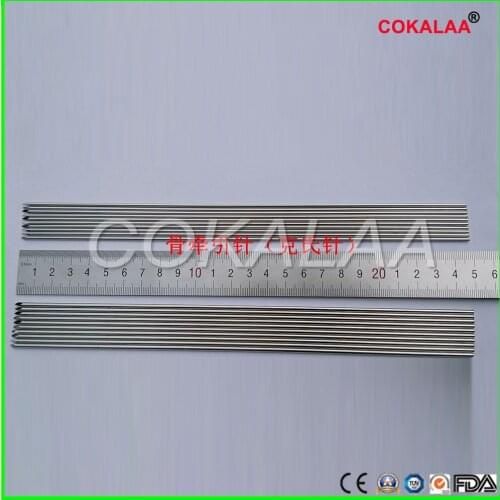 10pcs 0.8/1.0/1.2/1.5/2.0/2.5/3.03.54.0*250mm Single tip Bone traction orthopedics medical Stainless steel long fine needle
