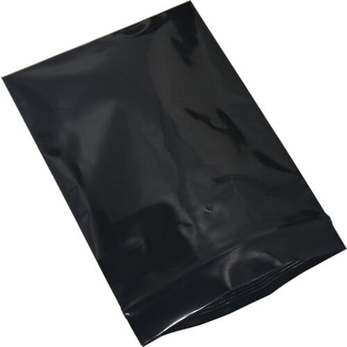 10x15cm Black Zip Lock Resealable Packing Bags Grip Seal Plastic Retail Package Bag 200pcs/lot Moisture Proof Storage Pouch