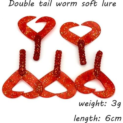 15pcs of fishing soft lure 8 kinds of plastict soft worm lures