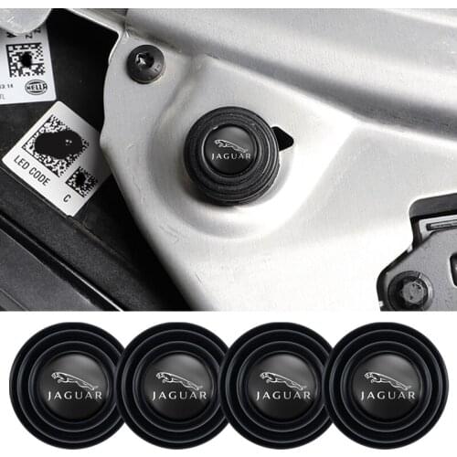 4Pcs Car Door Shock Absorption Gasket Stickers For Jaguar X S F XF XE XJ XK XEL XFL XJL XJ6 XJS XKR XFR F-Type F-Pace E-Pace