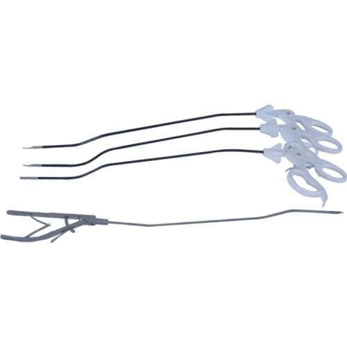 4 pcs Single port laparoscopic simulation training equipment needle holder grasping pliers, separation pliers, scissors