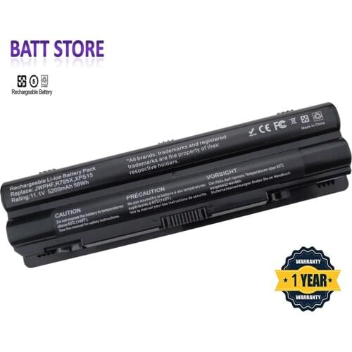 56Wh Laptop Battery for Dell XPS14 15 17 L401x L501x L502x L521x L701X,Compatible P/N:312-1127 J70W7 R795X JWPHF fit Notebook