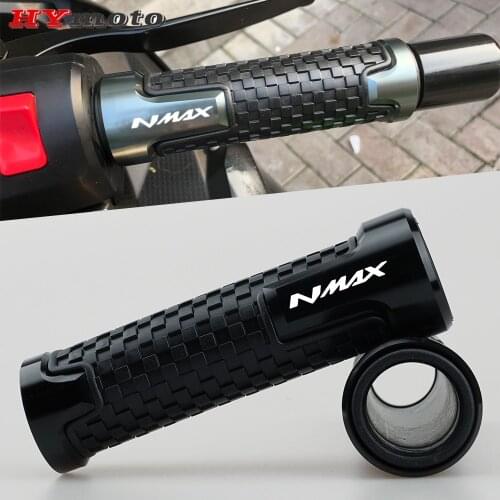 7/8" 22mm CNC Aluminum Motorcycle Handle Grips Racing Handlebar Grip For Yamaha Nmax 155 Nmax155 nmax 125 NMAX 125 2016-2019