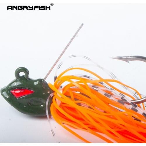 Angryfish 5pcs/lot 15g/50mm Finesse Chatter bait spinnerbait fishing lure wobbler chatterbait for bass pike walleye fishing