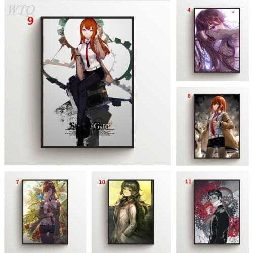Steins;Gate Anime Posters Wall Poster Canvas Painting Posters and Prints Wall Decor Posters Wall Art Picture Home Decoration