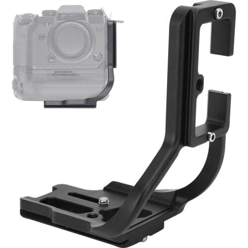 Aluminium Alloy Quick Release L Plate Hand Grip Holder Horizontal Vertical Shooting Bracket for Fuji X-H1 Camera Battery Grip