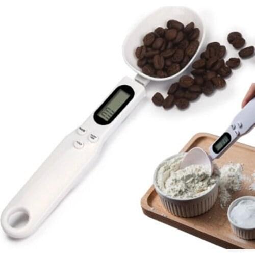 Y068 White Digital Measuring Spoons With Scale for Cooking Kitchen Scale Tools Liquid /Bulk Food LCD Display volume scales