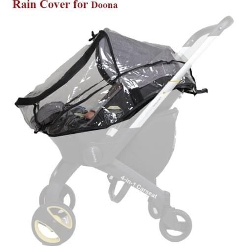 Rain Cover For Doona/Foofoo Stroller 4 in 1 Car Seat Raincoat Safety Material Waterproof Baby Stroller Accessories Windproof
