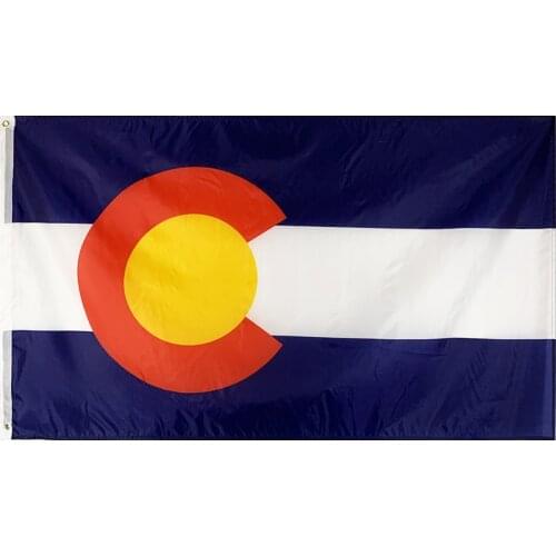 Flagnshow 90x150cm US USA State Colorado Flag