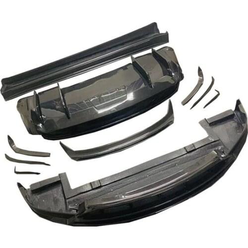 Suit For Model Tesla x Modified Revozport Carbon Fiber Small Surround Kit Front Side Skirt Rear Lip