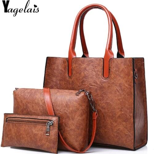 Fashion Simple Style Composite Bag Women Top-handle Casual Shoulder Bags Soft Leather Handbag Crossbody Bag High Quality Tote