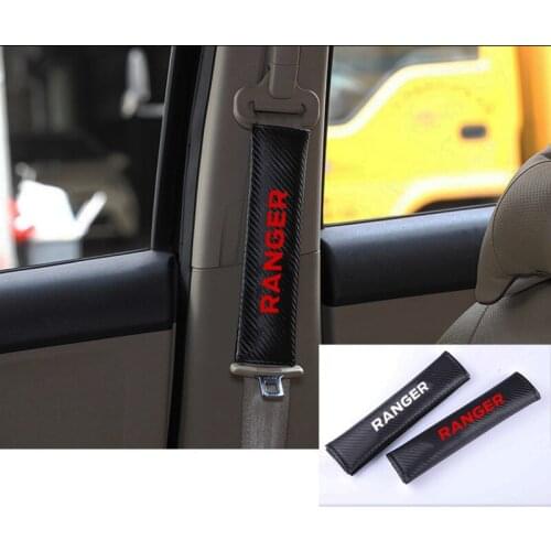 PU Fashion Car Seat belt shoulder Pads Car Seat Belt Cover for Ford Ranger