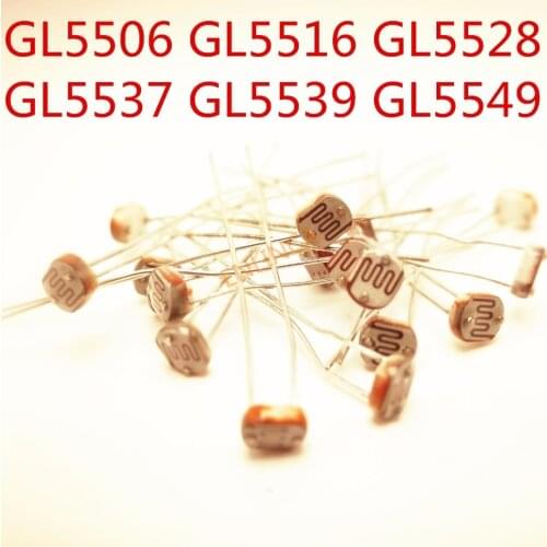 6Value*20pcs GL5506 GL5516 GL5528 GL5537 GL5539 GL5549 5506 5516 5528 5537 5539 Photo Light Sensitive Resistor Photoresistor Kit