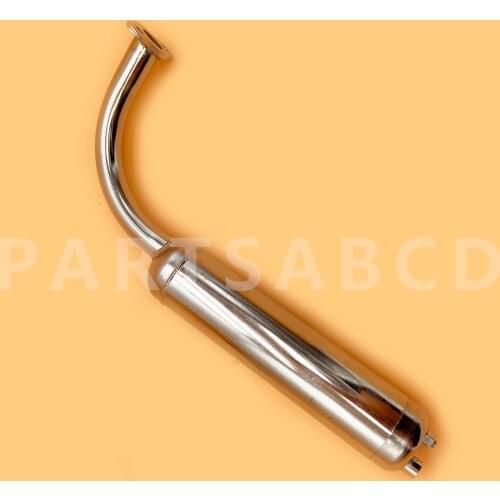 New Silver Colour 60CC 80CC Bicycle Exhaust Muffler Pipe Bike Engine Kits