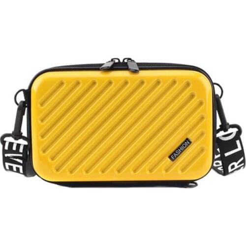New Multifunctional Diagonal Stripes Ladies Travel Mini Suitcase Diagonal Bag Cosmetic Storage Bag Sundries Organizer