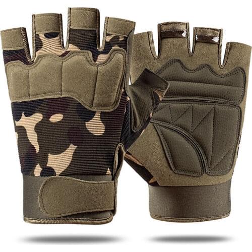 Tactical Gloves Military Men Hard Knuckle Army Paintball Airsoft Shoot Combat AntiSkid Motorcycle Gloves Fingerless Touch Screen