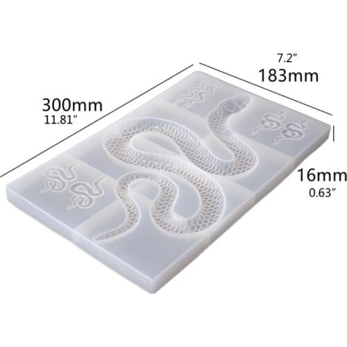 Snake-shaped Tray Silicone Resin Mold is Suitable for Epoxy Resin Casting Diy Jewelry Box Mold Home Decoration