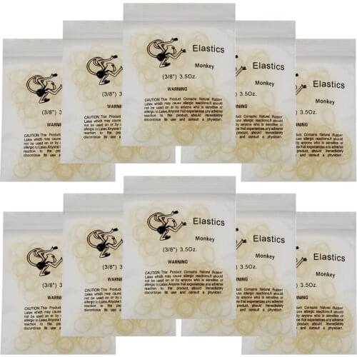 Dental Orthodontic Rubber Bands Elastics Teeth Gap Medical Grade Resin Elastics Dental Ligation Coil1000pcs/10 packs