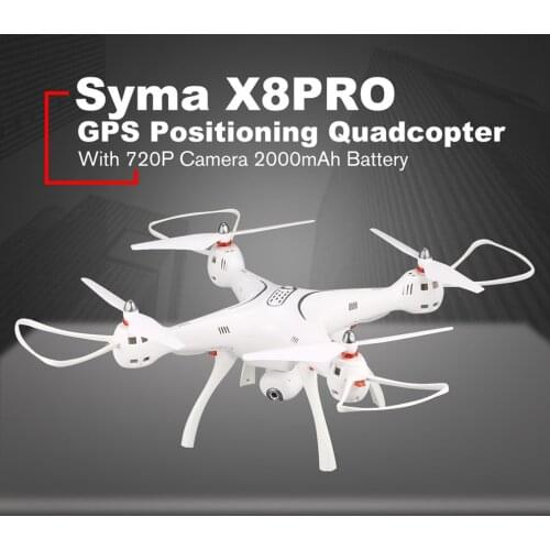SYMA X8PRO GPS DRON WIFI FPV with 720P HD Camera Adjustable Camera Drone 6axis Altitude Hold X8 Pro RC Quadcopter RTF MODE2
