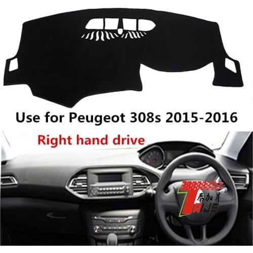 TAIJS Factory 3Colors Fashion Polyester Fibre Car Dashboard Cover For Peugeot 308s 2015- 2016 Right Hand Drive