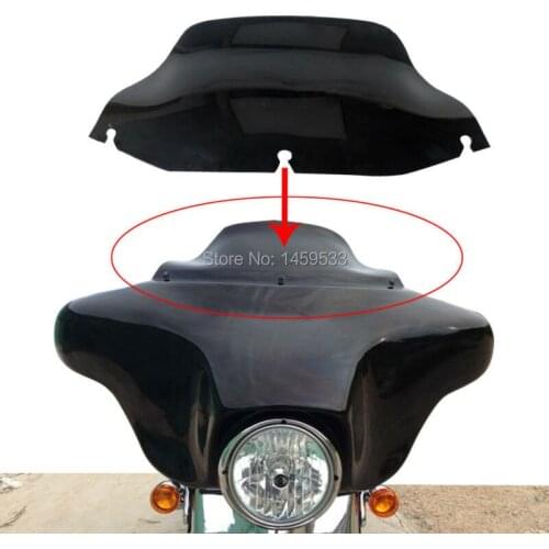 8"Dark Smoke Wave Windshield Fits For Harley Touring FLHT FLHX 1996-2013 Motorcycle Windshield ABS