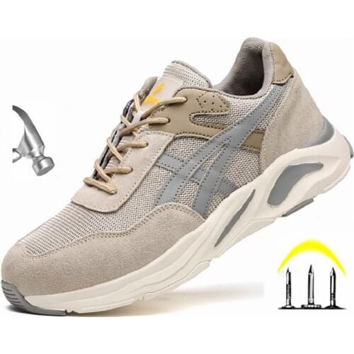 Safety Shoes Men Women Work Sneakers Steel Toe Shoes New Work Safety Boots Indestructible Unisex Brand Designer Shoes