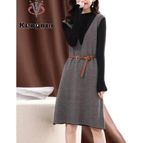 Fashion Vertical Stripes Ladies Vestidos Dresses 2021 Summer Anklet-Length Vintage Womens Dresses Sashes Bow Robe Dress KE1045