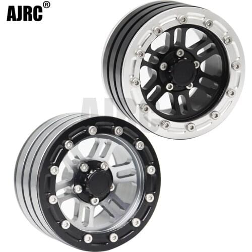 1.9 Wheel Hub Metal Alloy 1.9 Beadlock Wheel Rims for 1:10 RC Crawler Axial SCX10 AXI03007 90046 Traxxas TRX4 TRX6 Redcat D90