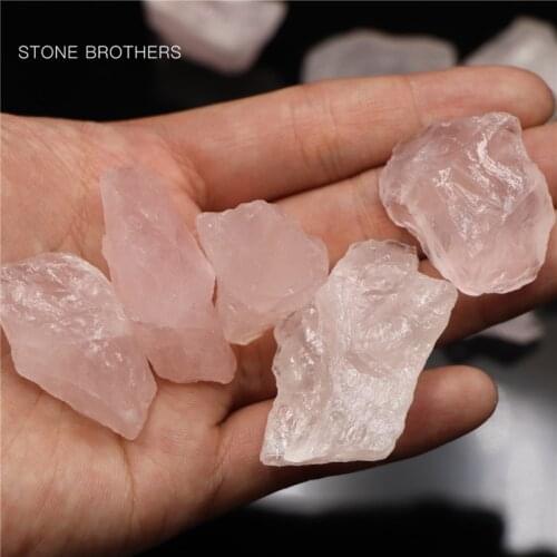 100g Natural Crystal Quartz Minerals Specimen Rose quartz Irregular Shape Rough Rock Stone Reiki Healing Home Decoration