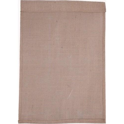 100pcs DHL DIY Jute Burlap Garden Flags 12"Wx18"H Liene Yard Hanging Flag House Decoration Printed Pattern Portable Banner Ads