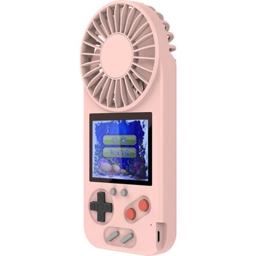500 In 1 Color Screen Lightweight Game Machine With Convenient USB Fan 3-level Wind Speed Various Games