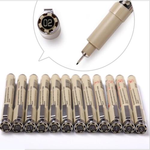 9 PCS Fineliner Markers For Skating Professional Art Drawing Stationery Set Of Artistic Pens