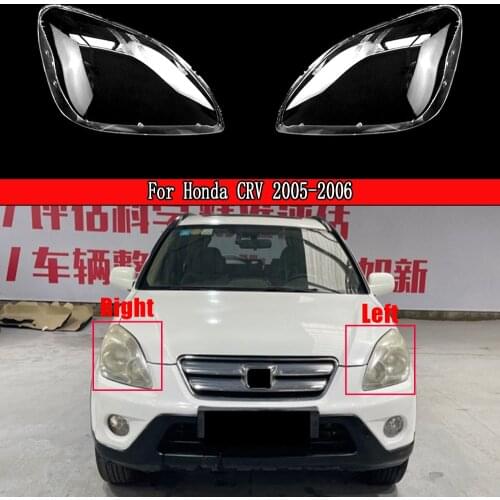 Car Front Headlight Lens Cover Auto Headlamps Lampcover Transparent Lampshades Lamp Shell For Honda CRV 2005 2006