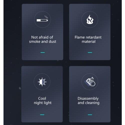 LED Lighting Car Ashtray High Flame Retardant Auto Ashtray Fireproof Material