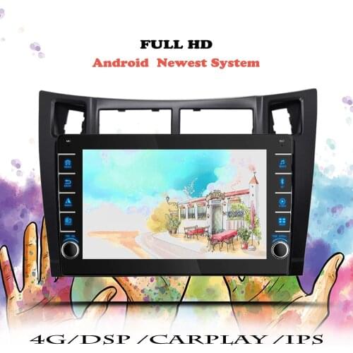 Android 10 Car Radio For Toyota-y Yaris 2005 2006 2007 2008 2019 2010 2011 2012 Multimedia Player Navigation GPS DVD Head Unit