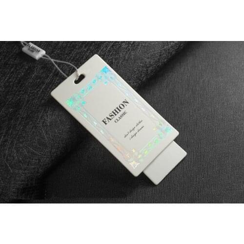 OEM custom logo brand garment clothing printed paper price hang tag for clothing clothes printing swing luggage labels tag DS152