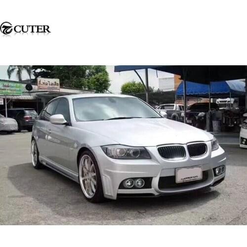 E90 325i WD Style Car body kit FRP Unpainted Front bumper Rear bumper Side skirts for BMW E90 325i WALD body kit 05-12