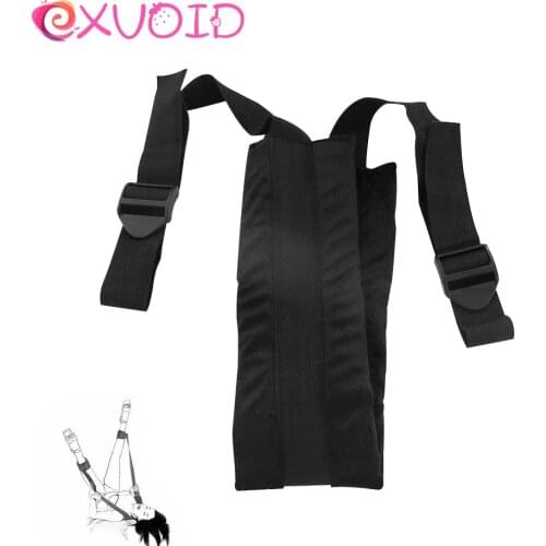 EXVOID Adult SM Game Open Leg Restrain Ropes BDSM Bondage Sex Swing For Women Sponge Slave Restraints Flirting Plush Belt