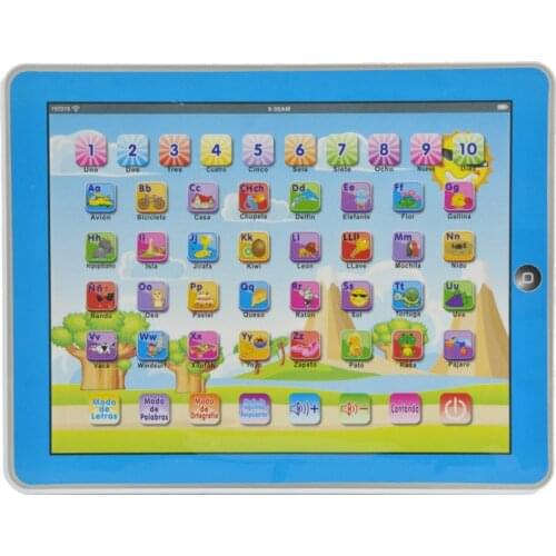 Spanish Language Children kids toy comupter laptop computer letters Learning machine toys