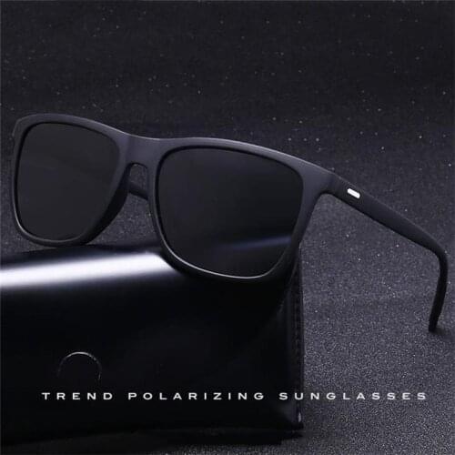 Classic Fashion Square Mens Sunglasses Polarized UV400 Protection Travel Driving Sun Glasses Male Driver Shades Sonnenbrille