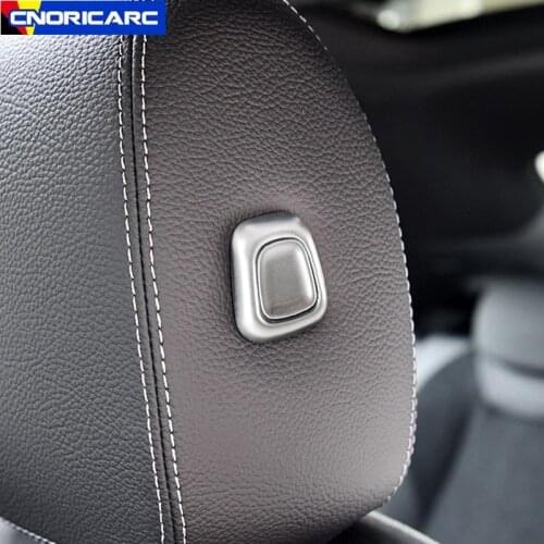 Car Seat Headrest Pillow Adjustment Buttons Frame Decoration Trim For Mercedes Benz A Class 2019-2021 Interior Accessories