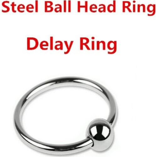 Stainless Steel Delay Lock Glans Rings Cock Ring