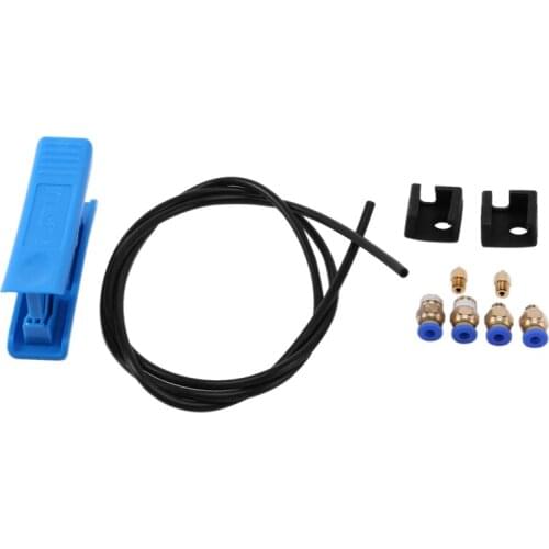 3D Printer Kit with Capricorn Premium XS Bowden Tubing PTFE Tube Cutter Pneumatic Fittings and MK8 Socks and Nozzles