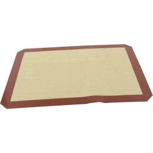 Silica Ge BBQ Grill Pad Barbecue Baking Heat-resistant Pad Cut Around Cook Plate Red 40x30cm For Outdoor Party Grill Mat Tools